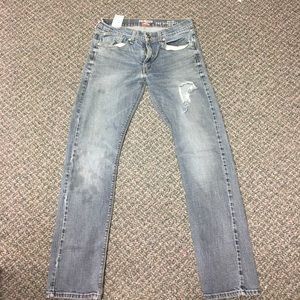 Distressed Levi jeans